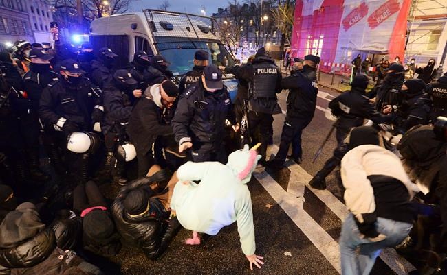 Photojournalist detained at Poland's latest abortion protest | iNFOnews.ca