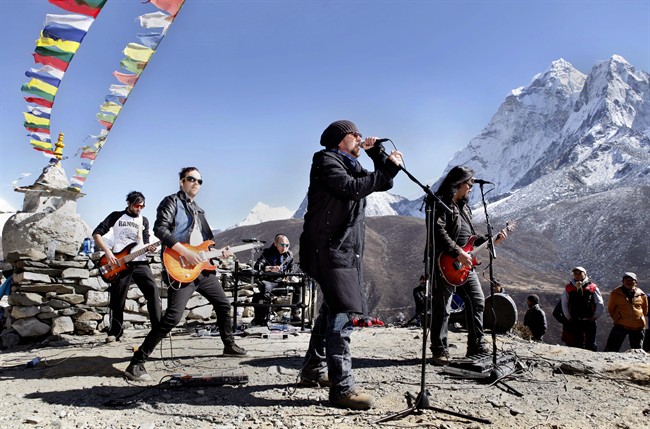 Finnish rock band, sign-language rapper perform in Everest foothills to help music school | iNFOnews.ca CP35343738