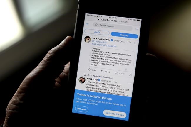 Twitter suspends more India accounts amid free speech debate | iNFOnews.ca CP442223035