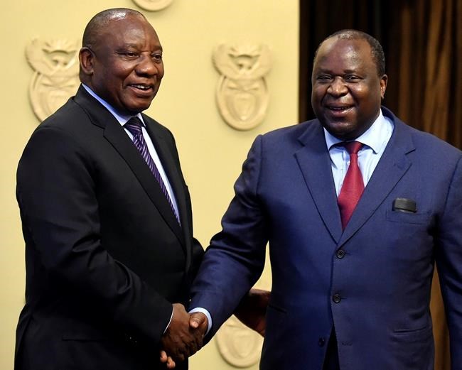 South African finance minister resigns after graft testimony | iNFOnews.ca