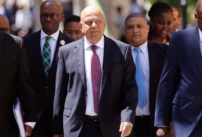 South African finance minister pulled from overseas tour | iNFOnews.ca