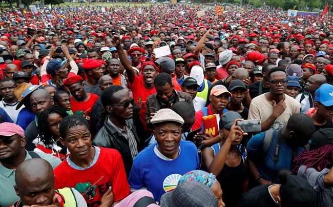 South African opposition protests Zuma, who celebrates 75th | iNFOnews.ca