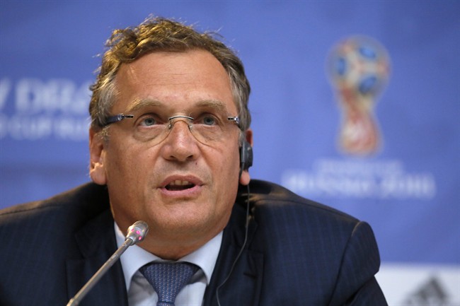 FIFA secretary general Jerome Valcke expects to leave after Blatter's successor is elected | iNFOnews.ca CP33953001