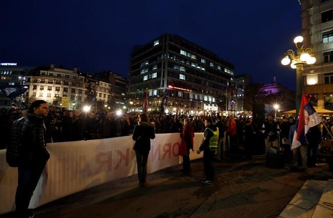 Hundreds rally for free, fair elections in Serbian capital | iNFOnews.ca Hundreds rally for free, fair elections in Serbian capital | iNFOnews.ca
