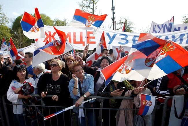 Thousands rally in Serbia to back populist leader Vucic | iNFOnews.ca