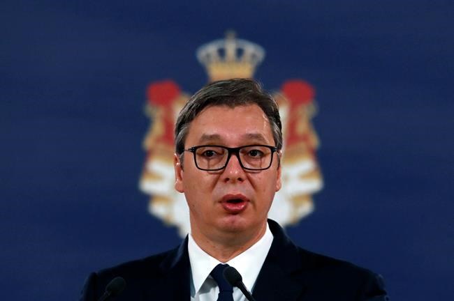 Serbia's leader praises Putin for boosting its military | iNFOnews.ca