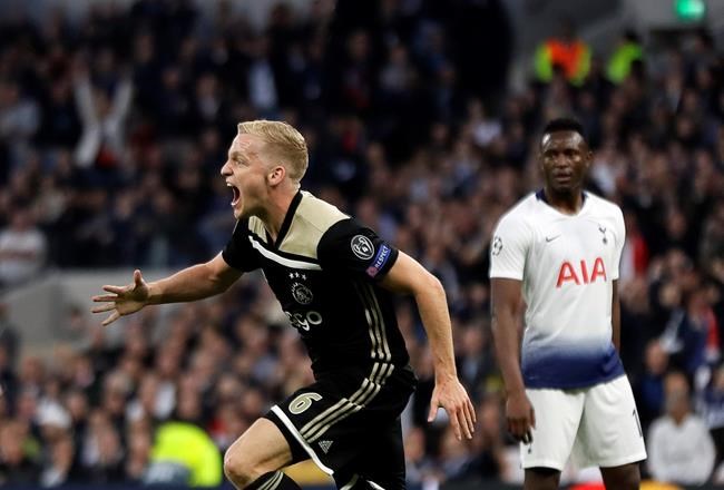 Van de Beek gives Ajax 1-0 lead vs Tottenham in CL semifinal | iNFOnews.ca Van de Beek gives Ajax 1-0 lead vs Tottenham in CL semifinal | iNFOnews.ca