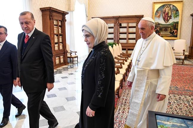Kurds protest in Rome as Turkey's Erdogan meets pope | iNFOnews.ca