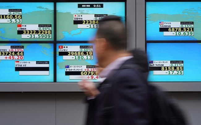 Asian shares mostly lower after sluggish Wall Street session | iNFOnews.ca
