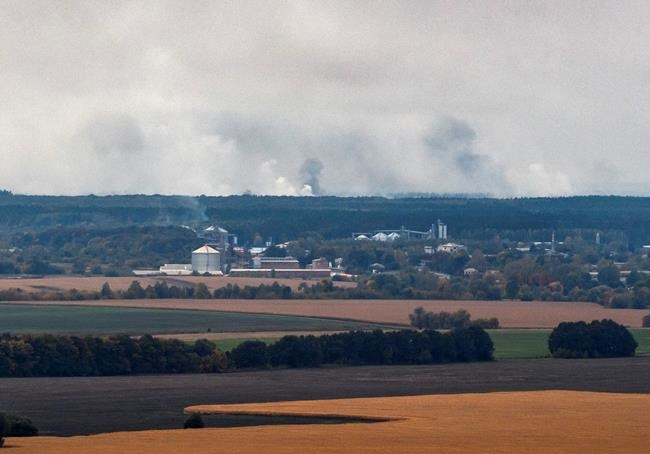 Fire at Ukraine's ammunition depot forces massive evacuation | iNFOnews.ca Fire at Ukraine's ammunition depot forces massive evacuation | iNFOnews.ca