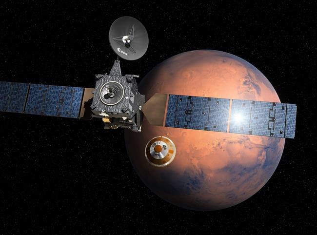 European lander released to begin final descent to Mars | iNFOnews.ca