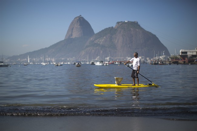 Demonstrators decry state of Rio's sewage-filled waters ahead of Olympics | iNFOnews.ca CP33380200