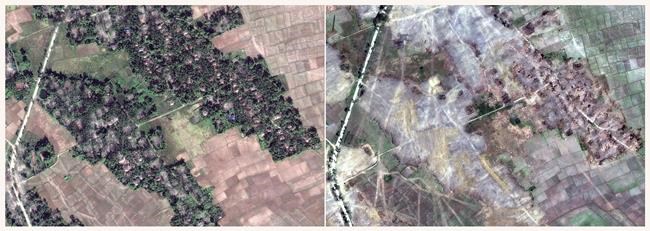 Myanmar bulldozes what was left of Rohingya Muslim villages | iNFOnews.ca CP259919643