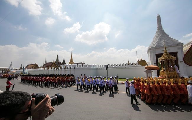 Thai king's cremated remains prepared for enshrinement | iNFOnews.ca CP398677859