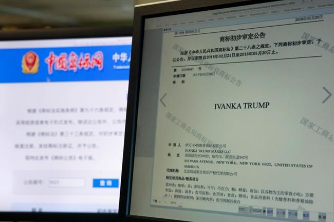 China approves 13 new Ivanka Trump trademarks in 3 months | iNFOnews.ca China approves 13 new Ivanka Trump trademarks in 3 months | iNFOnews.ca