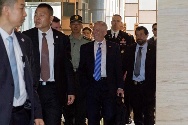 Mattis, China leaders strike positive tone despite tensions | iNFOnews.ca