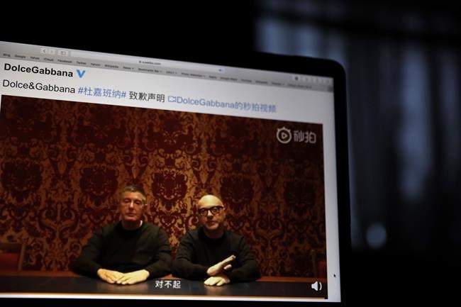 Dolce&Gabbana founders make video apology to China | iNFOnews.ca
