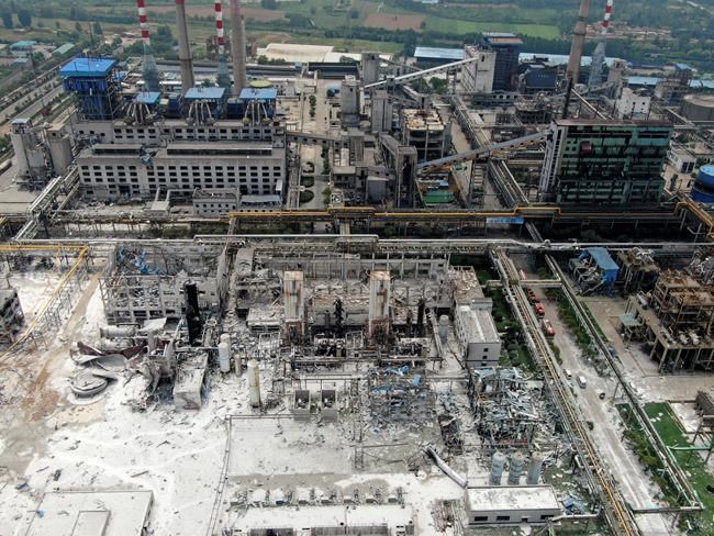 Explosion at gas factory in central China kills at least 12 | iNFOnews.ca