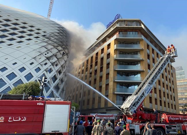 Fire erupts in building near Beirut's port, cause unclear | iNFOnews.ca