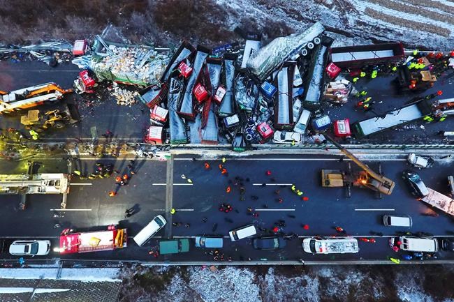Vehicle pile-up in China leaves 17 people dead, 37 injured | iNFOnews.ca