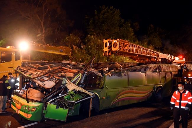 Speed a possible factor in Taiwan bus crash that killed 32 | iNFOnews.ca