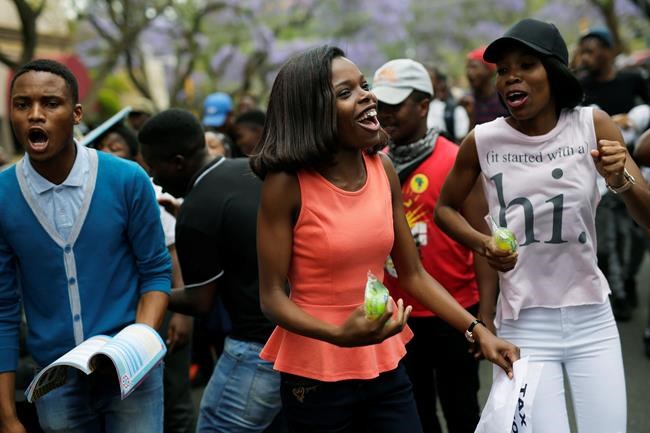South African student leader is injured in protest | iNFOnews.ca
