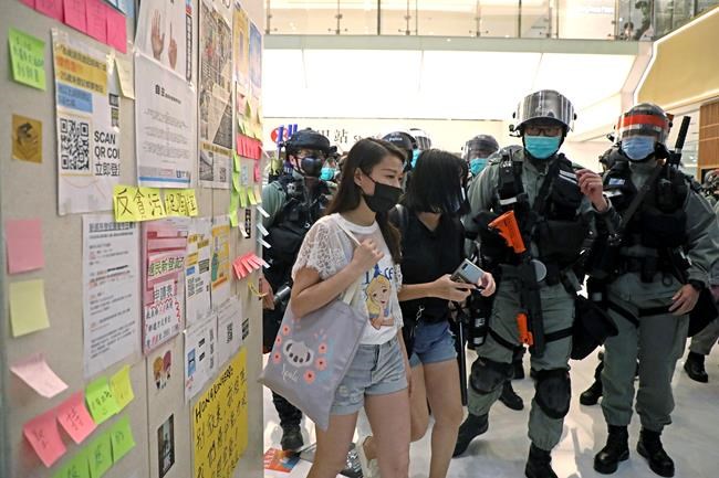 Hong Kong police use pepper spray to clear May Day protest | iNFOnews.ca Hong Kong police use pepper spray to clear May Day protest | iNFOnews.ca