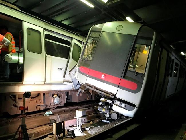 Hong Kong subway partly suspended after overnight crash | iNFOnews.ca