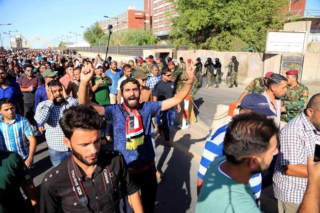 Iraqi protesters storm Baghdad's Green Zone, shooting erupts | iNFOnews.ca