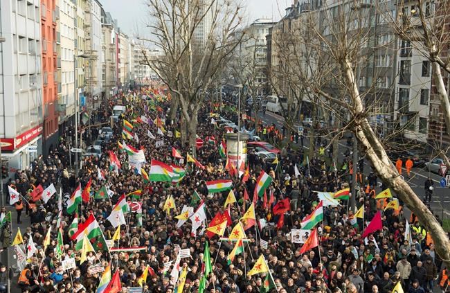 German police break up Kurds' protest of Turkish military op | iNFOnews.ca CP780196140