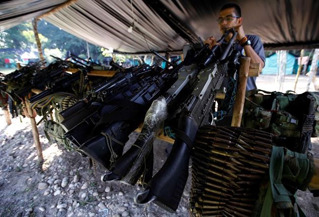 UN begins removing rebel weapons from camps in Colombia | iNFOnews.ca