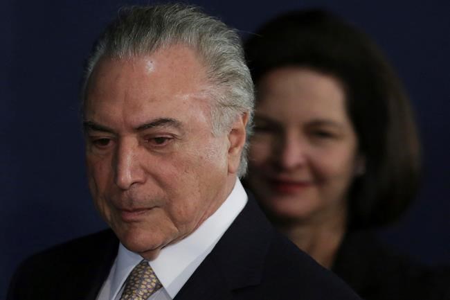 Brazil AG seeks corruption charges against President Temer | iNFOnews.ca