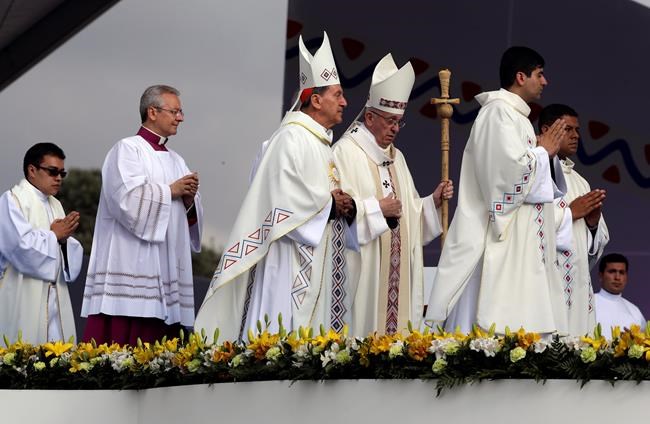 The Latest: Pope says 'thick darkness' threatens Colombia | iNFOnews.ca The Latest: Pope says 'thick darkness' threatens Colombia | iNFOnews.ca