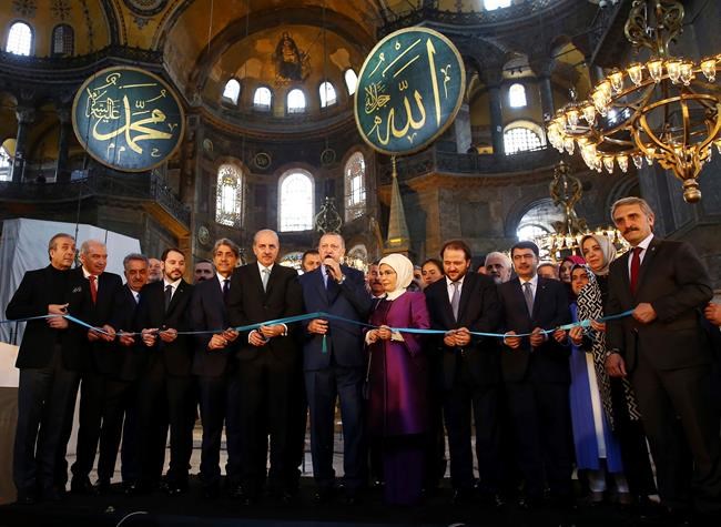 Turkish president recites Muslim prayer at the Hagia Sophia | iNFOnews.ca
