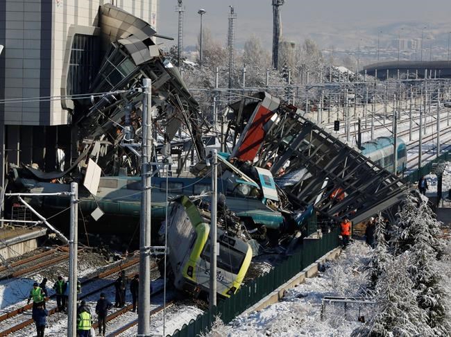 Turkey train crash leaves 9 dead, dozens injured | iNFOnews.ca