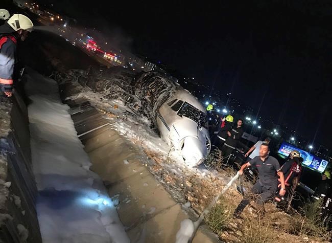 Turkey: Private jet goes off Istanbul runway, catches fire | iNFOnews.ca