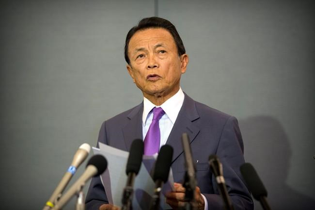 Japan's Aso, Chinese officials endorse global trade system | iNFOnews.ca CP949775656