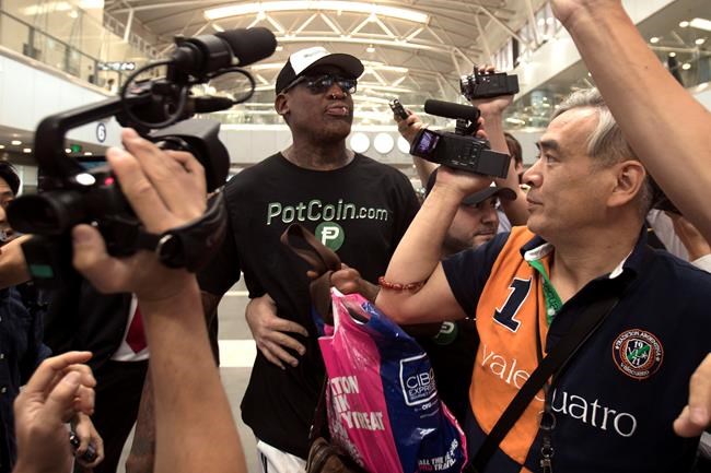 The Latest: Potcoin sponsoring Rodman's North Korea trip | iNFOnews.ca CP1933157427