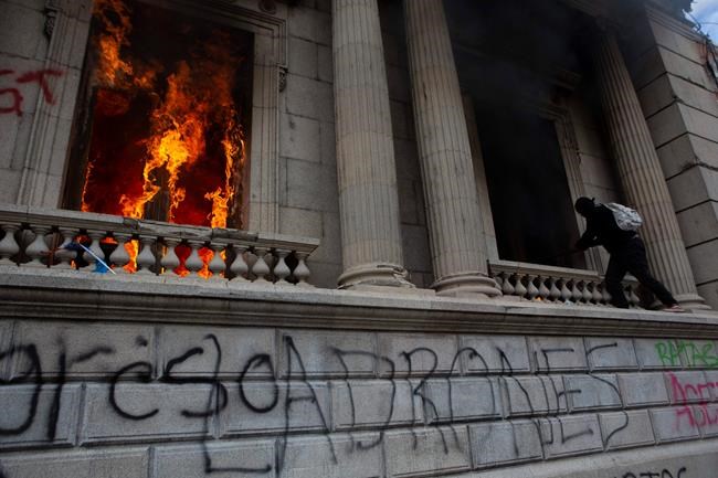Protesters torch Guatemala's Congress building amid unrest | iNFOnews.ca