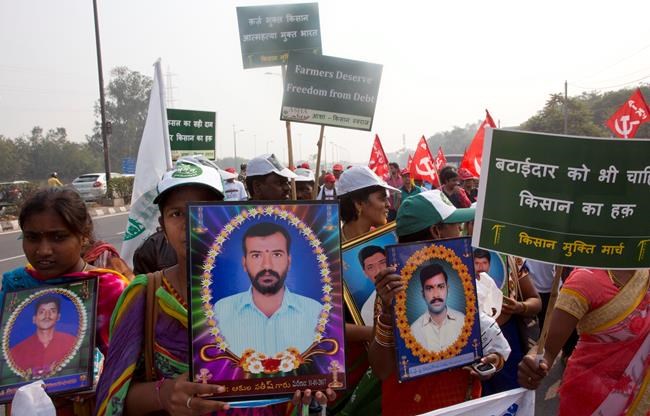 Indian farmers march seeking better prices for produce | iNFOnews.ca