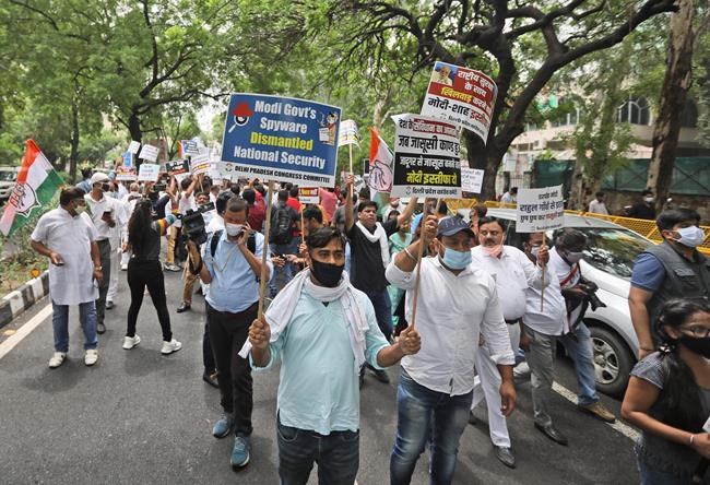 Protests erupt in India's Parliament over spying scandal | iNFOnews.ca
