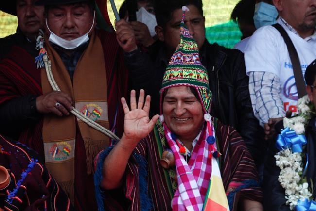 Evo Morales returns to Bolivia, ending year in exile | iNFOnews.ca Evo Morales returns to Bolivia, ending year in exile | iNFOnews.ca