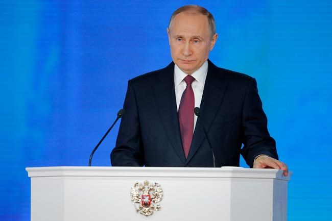 Putin boasts of new weapons, vows to boost living standards | iNFOnews.ca