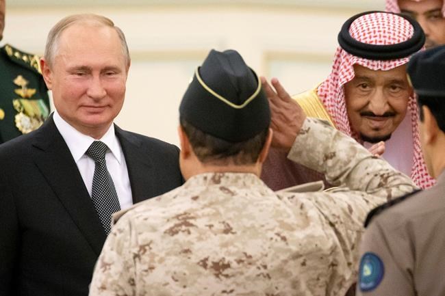 Russia's Putin visits Saudi Arabia on Mideast trip | iNFOnews.ca