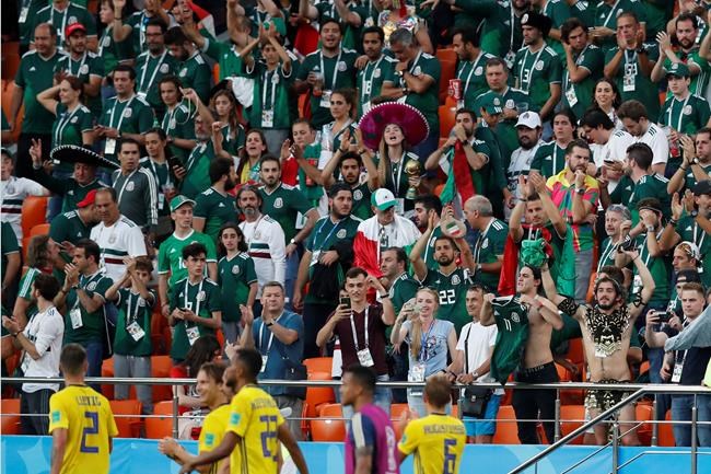 Mexican fans celebrate South Korea's victory over Germany | iNFOnews.ca CP898387082