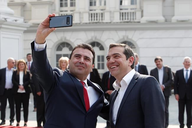 Leaders of Greece, North Macedonia snap historic selfie | iNFOnews.ca