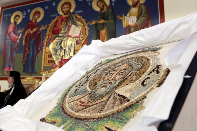 Cyprus regains rare Orthodox Christian mosaic stolen in 70s | iNFOnews.ca