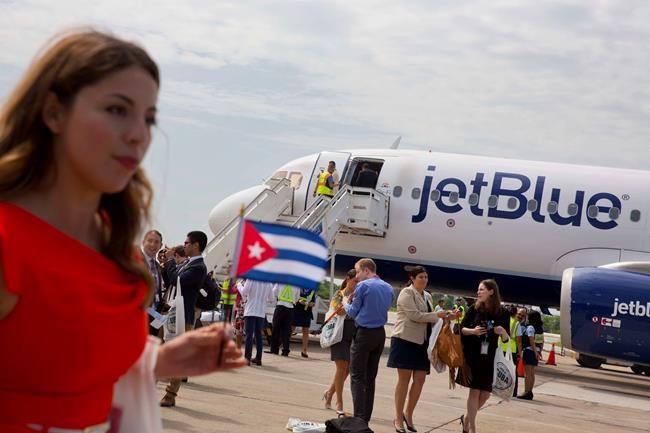 Historic commercial flight from US lands in Cuba | iNFOnews.ca CP446240100