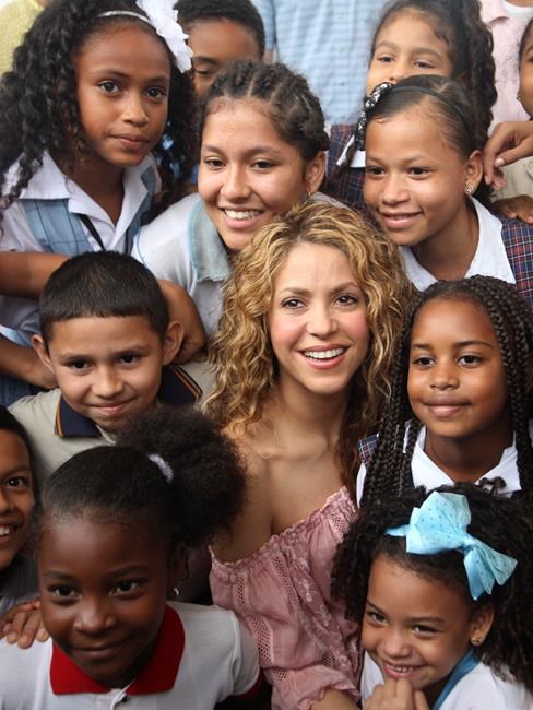 Shakira inaugurates building of 2 schools in native Colombia | iNFOnews.ca