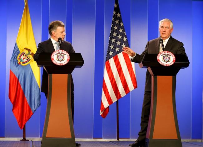 Tillerson: US encouraged by Colombia efforts to reduce coca | iNFOnews.ca